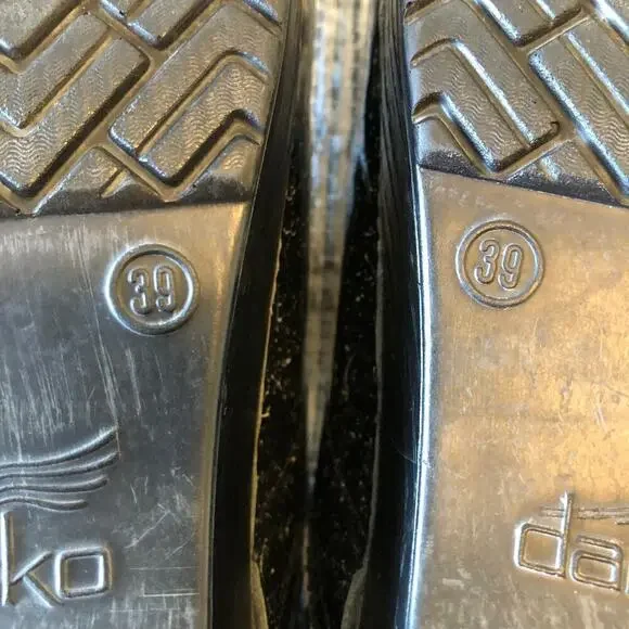 Dansko Womens Splatter Paint Shoes Sz 8 Black Comfy Work Teacher Comfy Casual - Picture 9 of 11